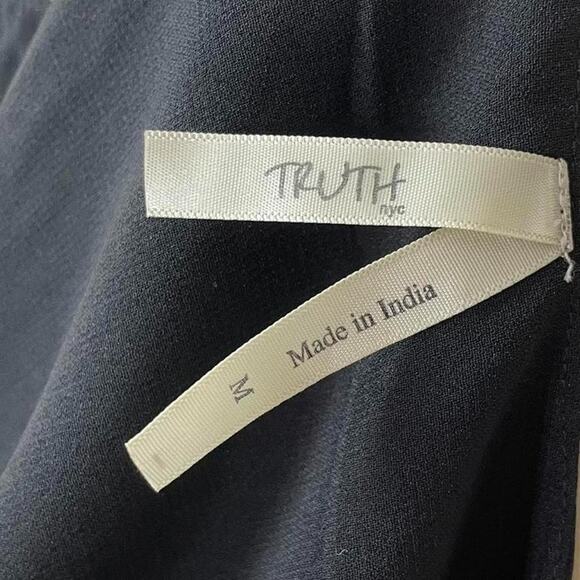 Y2K Black Babydoll Tank M Beaded Chiffon Glam Party Vintage Nordstrom - Picture 4 of 7